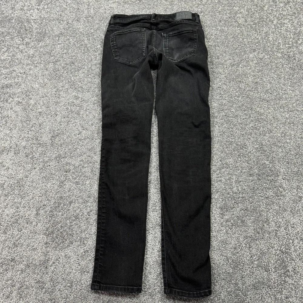 American Eagle Jeans Mens 30x34 Black Athletic Skinny Airflex+ Medium Wash Denim